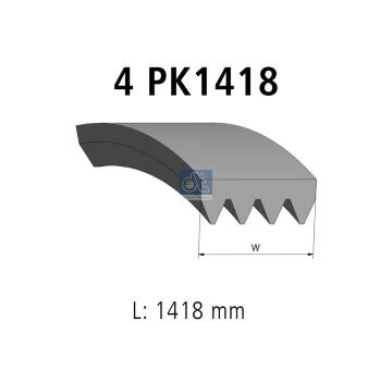 ozubený klínový řemen DT Spare Parts 3.34357