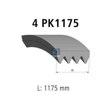 ozubený klínový řemen DT Spare Parts 4.71065