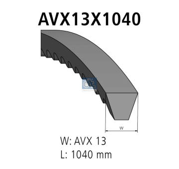 Klínový řemen DT Spare Parts 4.80608