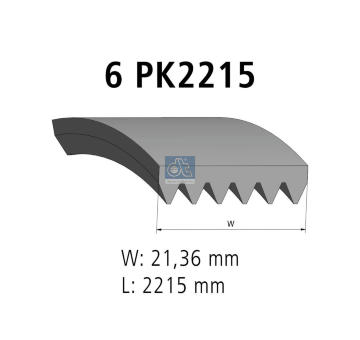 ozubený klínový řemen DT Spare Parts 4.80691