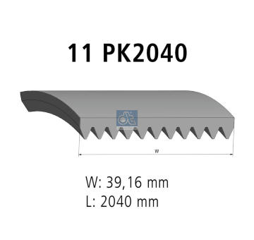 ozubený klínový řemen DT Spare Parts 4.80693