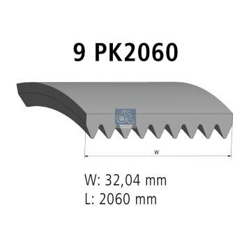 ozubený klínový řemen DT Spare Parts 4.80706