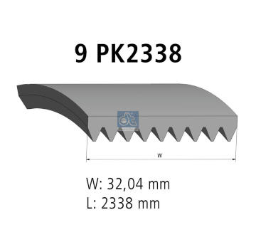 ozubený klínový řemen DT Spare Parts 4.80748