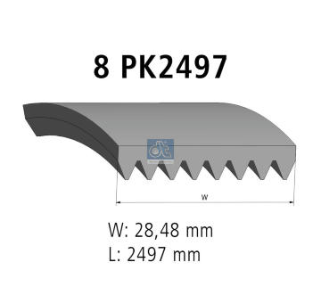 ozubený klínový řemen DT Spare Parts 4.80763