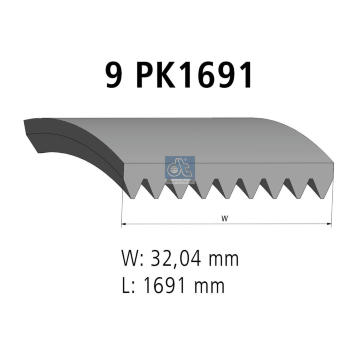 ozubený klínový řemen DT Spare Parts 4.80765