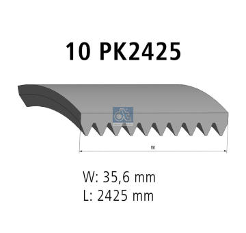 ozubený klínový řemen DT Spare Parts 4.81010