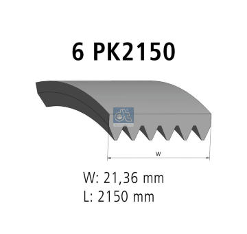 ozubený klínový řemen DT Spare Parts 4.81426