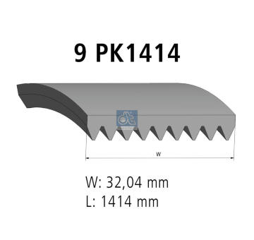 ozubený klínový řemen DT Spare Parts 5.41420