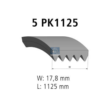 ozubený klínový řemen DT Spare Parts 6.31014