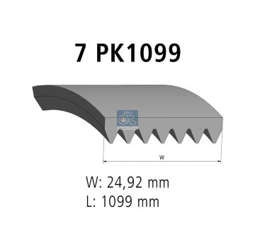 ozubený klínový řemen DT Spare Parts 6.31541