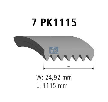 ozubený klínový řemen DT Spare Parts 6.31549