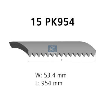ozubený klínový řemen DT Spare Parts 7.54815