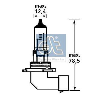 Zarovka, mlhovka DT Spare Parts 11.84140