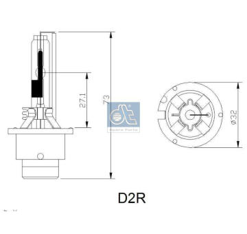 Žárovka, hlavní světlomet DT Spare Parts 3.32942