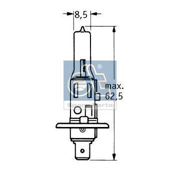 Zarovka, dalkovy svetlomet DT Spare Parts 9.78109
