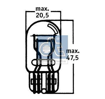 Zarovka, koncove svetlo DT Spare Parts 9.78112