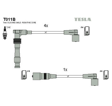 Sada kabelů pro zapalování TESLA T011B