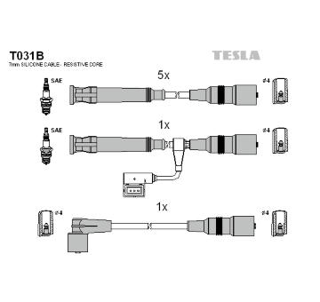 Sada kabelů pro zapalování TESLA T031B