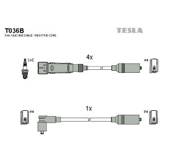 Sada kabelů pro zapalování TESLA T036B