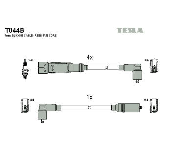 Sada kabelů pro zapalování TESLA T044B