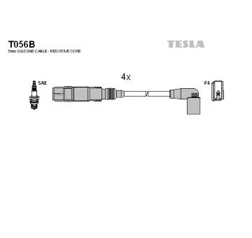 Sada kabelů pro zapalování TESLA T056B