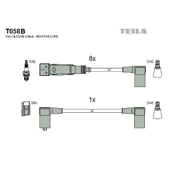 Sada kabelů pro zapalování TESLA T058B