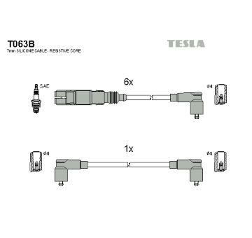 Sada zapaľovacích káblov TESLA T063B