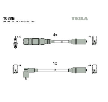 Sada kabelů pro zapalování TESLA T066B