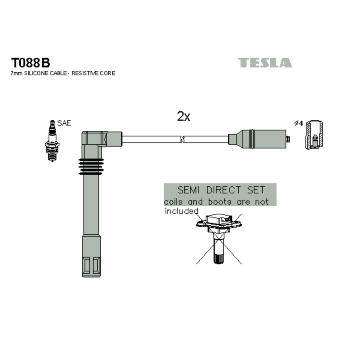 Sada kabelů pro zapalování TESLA T088B