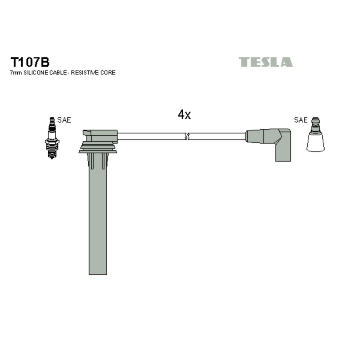 Sada kabelů pro zapalování TESLA T107B