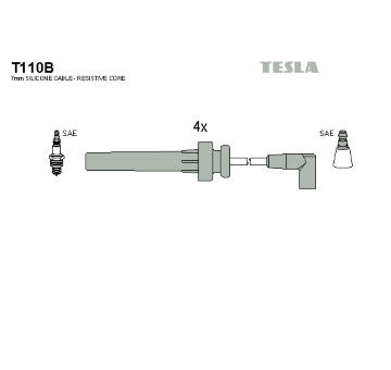 Sada kabelů pro zapalování TESLA T110B