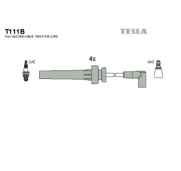 Sada kabelů pro zapalování TESLA T111B