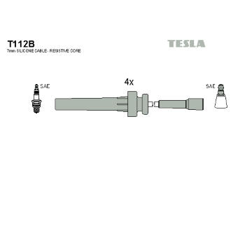 Sada kabelů pro zapalování TESLA T112B