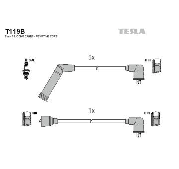 Sada kabelů pro zapalování TESLA T119B