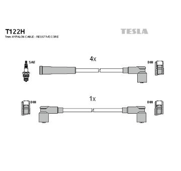 Sada kabelů pro zapalování TESLA T122H