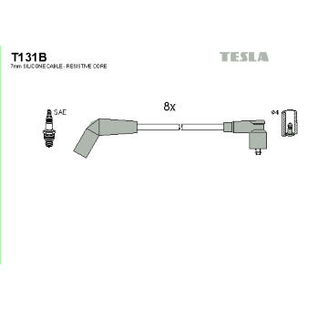 Sada kabelů pro zapalování TESLA T131B