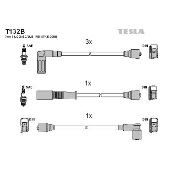 Sada kabelů pro zapalování TESLA T132B