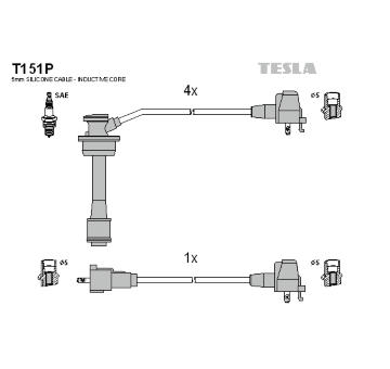 Sada zapaľovacích káblov TESLA T151P