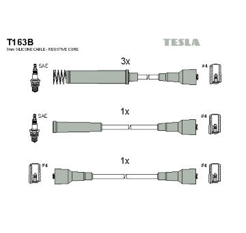 Sada kabelů pro zapalování TESLA T163B