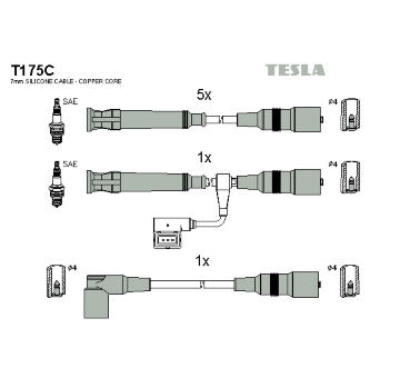 Sada kabelů pro zapalování TESLA T175C