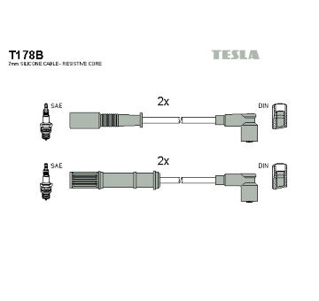 Sada kabelů pro zapalování TESLA T178B