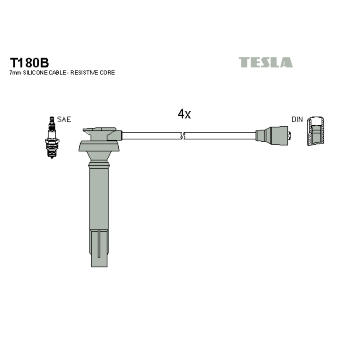 Sada kabelů pro zapalování TESLA T180B