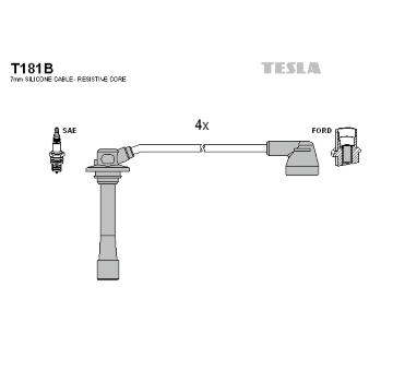 Sada kabelů pro zapalování TESLA T181B