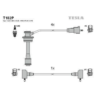 Sada kabelů pro zapalování TESLA T182P