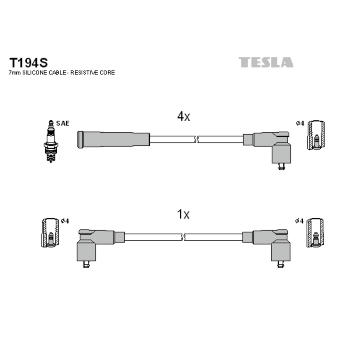 Sada zapaľovacích káblov TESLA T194S