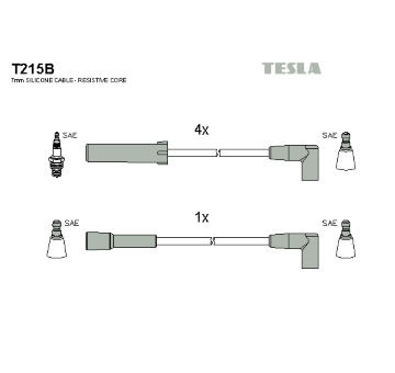 Sada kabelů pro zapalování TESLA T215B