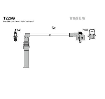 Sada kabelů pro zapalování TESLA T226G