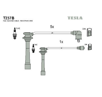 Sada kabelů pro zapalování TESLA T237B