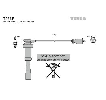 Sada kabelů pro zapalování TESLA T238P