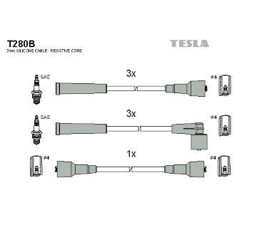 Sada kabelů pro zapalování TESLA T280B